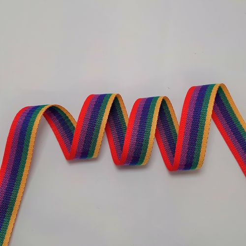 Gurtband Polyester 30 mm Regenbogen